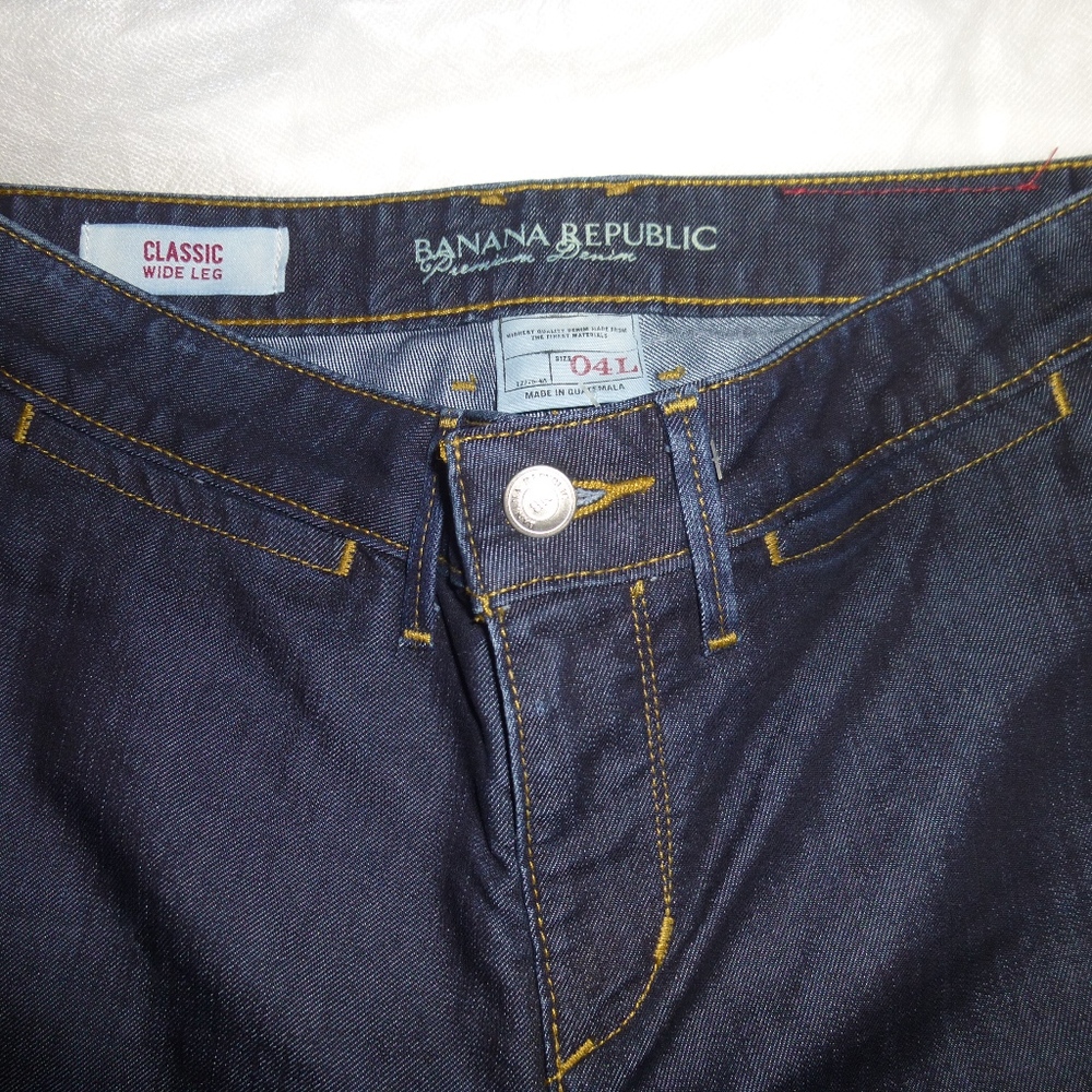 Banana Republic Women's Classic Wide Leg Dark Wash